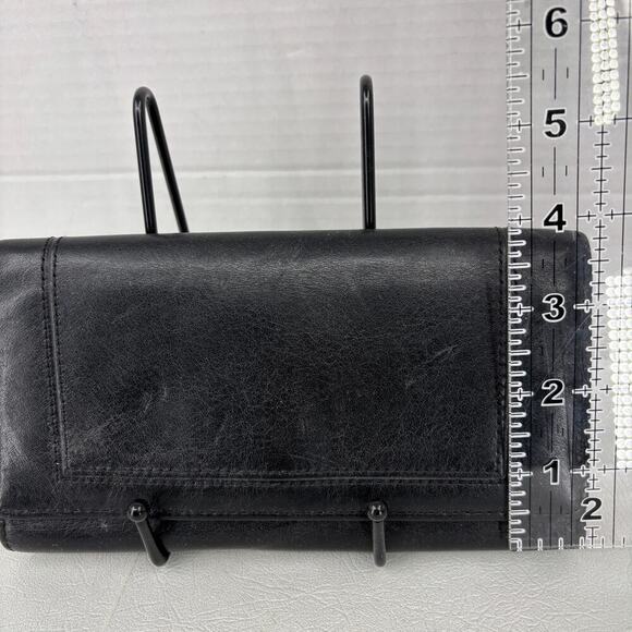 Wilsons Leather Bifold Checkbook Wallet Black Snap Close Credit Card ID - Picture 16 of 16